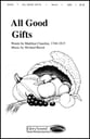 All Good Gifts SAB choral sheet music cover